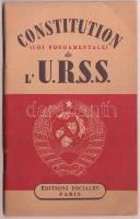 1945 A Szovjetunió alkotmánya francia nyelven / Constitution of the USSR. In French