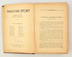 Albrecht Kir. Herceg et al.: Magyar Sport. Budapest,  [1934], Merkantil Nyomda. Kiadói egészvászon k...
