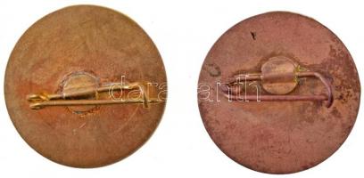 14db-os vegyes magyar jelvény tétel, közte "BM Törzsgárda 5,15,30,35 év"; "Országos M...