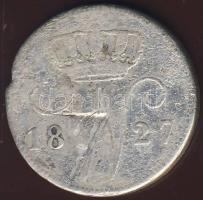 Hollandia 1827B 25c Ag T:3 verési hibából eredő ph R!