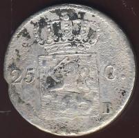 Hollandia 1827B 25c Ag T:3 verési hibából eredő ph R!