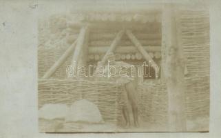 7 db RÉGI katonai lap fotókkal, vegyes minőség / 7 WWI military postcards with some photos, mixed qu...