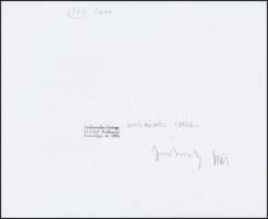 1986 Jankovszky György(1946-): Víkend ház VI, színezett fotó, feliratozva, aláírt, pecséttel jelzett...