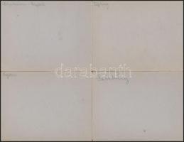 cca 1930 Luzern, Schaffhausen, Salzburg 4 svájci, osztrák városkép / Austrian - Swiss vintage photos...