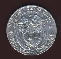 Panama 1933. 1/4B Ag T:3