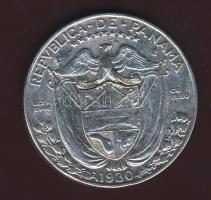 Panama 1930. 1/4B Ag T:3+