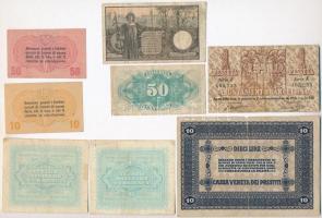 Olaszország 1915. 5L + 1918. 10L + Olaszország / Velence / Osztrák-magyar megszállás 1918. 10c + 50c...