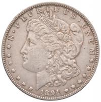 Amerikai Egyesült Államok 1891. 1$ Ag Morgan (26,69g) T:2 / USA 1891. 1 Dollar Ag Morgan (26,69g) C:XF Krause KM#110