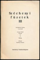 Széchenyi füzetek III. Bp., én. Széchenyi Szakkollégium