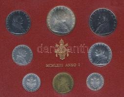 Vatikán 1963. 1L - 500L 8klf db benne Ag! szettben T:1