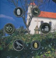 2010. 5Ft-200Ft (6xklf) forgalmi sor + "Pécs 2010 Európa kulturális fővárosa" Ag emlékérem...