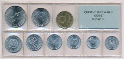 1977. 2f-10Ft (9xklf) érmés forgalmi sor fóliatokban T:1