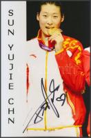 Sun Yujie olimpiai bajnok vívó saját kézzel aláírt fotója / Autograph signed photo of Olympic Games contestant 16x10 cm