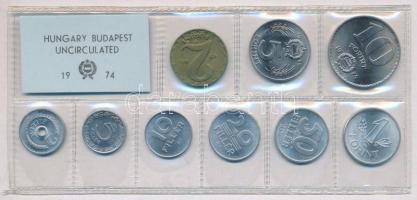 1974. 2f-10Ft (9xklf) érmés forgalmi sor fóliatokban T:1
Adamo FO7