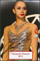 Margarita Mamun olimpiai bajnok ritmikus gimnasztika versenyző saját kézzel aláírt fotója / Autograph signed photo of Olympic Games contestant 16x10 cm