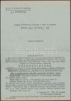 1940 Bp., Meghívó "Az orvostársadalom aktuális gazdasági kérdései" című értekezletre