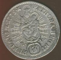 1779 B.V. 3kr Ag Maria Theresia T:3 érdekes verethibával!