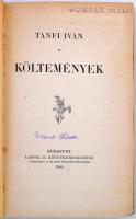 Tanfi Iván: Költemények. Bp., 1905. Lampel, Aranyozott egészvászon kötésben. 128p