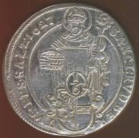 Osztrák Államok/Salzburg 1627. 1/6Thaler Ag Paris von Lodron T:3 feljavítva R!