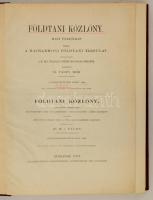 1902 Földtani Közlöny XXXII. Egyszersmind a M. Kir. Földtani Intézet Hivatalos Közlönye. Szerk.: Dr....