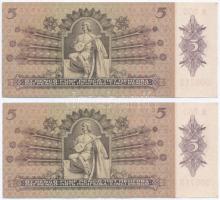 1939. 5P (2x) sorszámkövetők T:I,I- Adamo P6