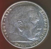 Német 3. Birodalom 1939D 5M Ag nagy h.k.-tel T:2/3