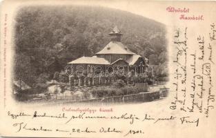 1901 Kassa, Kosice; Cselmelyvölgyi (Csermely völgyi) kioszk / valley kiosk (Rb)