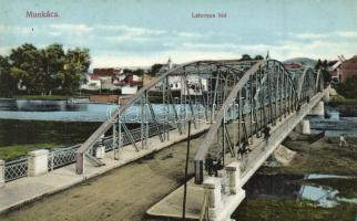 Munkács, Mukacevo; Latorca híd / bridge (ázott / wet damage)