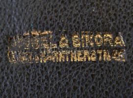 cca 1910 Nissel & Sikora Wien színházi táska, ezüst, zománc berakással és csont kámeával a közep...