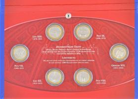 Németország DN "A 19. század pápái" sárgaréz és Cu-Ni emlékérem (6xklf) díszkiadásban, ném...