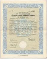 Budapest 1942. "A Magyar Királyság 3%-kal Kamatozó Törlesztéses Államadóssága" kötvénye 10...