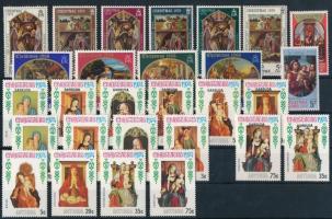 Christmas 49 stamps Karácsony motívum 49 klf bélyeg 2 stecklapon