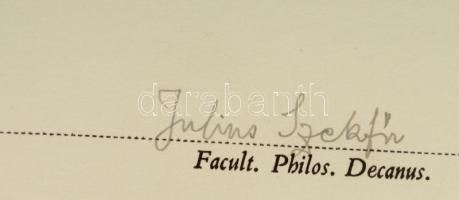 1942 Filozófiai doktori diploma. Szekfű Gyula aláírásával