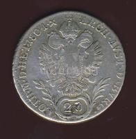 Ausztria/magyar verdejel 1804E 20Kr Ag T:3