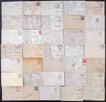 Kb. 193 db RÉGI városképes lap az Osztrák-Magyar Monarchia területéről tábori bélyegzésekkel, sok os...