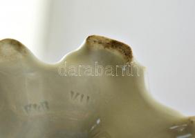 Felix & Richard Pratt díszváza, két részes, kézzel festett, jelzett, kopott, m:24 cm