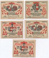 Ausztria / Salzburg 1920. 10h (2x) + 20h (2x) + 50h T:I--III
Austria / Salzburg 1920. 10 Heller (2x...
