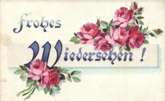 12 db RÉGI virágos üdvözlőlap, vegyes minőség / 12 pre-1945 floral greeting cards, mixed quality