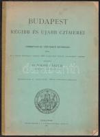 1896 Bp., Budapest régibb és újabb címerei, címertani és történeti értekezés, írta Dr. Toldy László, restaurált, 22p