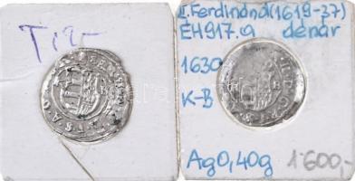 1630K-B Denár Ag (0,4g) + 1631K-B Denár Ag "II. Ferdinánd" (0,41g) T:2-
Huszár: 1204.,120...