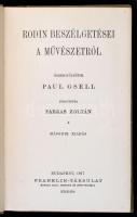 Rodin Beszélgetései a művészetekről. Összegyüjtötte Paul Gsell. Fordította Farkas Zoltán. Kultura és...