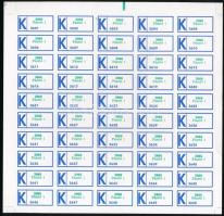 2 db 50-es teljes ív K-ragjegy (Velence 2, Pásztó 1) + 1 db 50-es teljes ív Ajánlási ragjegy (Dunaúj...