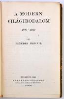 Benedek Marcell: A modern világirodalom. 1800-1920. Kultura és Tudomány.  Bp., 1920, Franklin-Társul...
