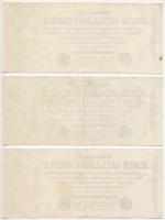 Németország / Weimari Köztársaság 1923. 1.000.000M (7x) betűjel nélküli, "A" és "B&qu...