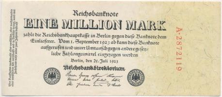 Németország / Weimari Köztársaság 1923. 1.000.000M (7x) betűjel nélküli, "A" és "B&qu...
