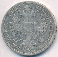 Ausztria 1887. 1Fl Ag "Ferenc József" T:2,2-
Austria 1887. 1 Florin Ag "Franz Joseph...