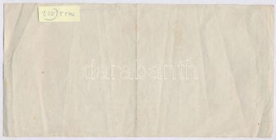 Újvidék 1865. "Az újvidéki magyar reformegyház elkezdett temploma építésére" sorsjegy, kéz...