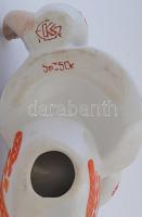 Jelzett táncos lány, kézzel festett, hibátlan, h:13 cm, m:11 cm