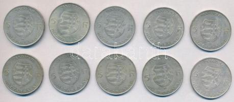 1947. 5Ft Ag "Kossuth" (10x) T:2-,3 ph., kis patina