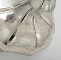 Antik ezüst (Ag.)  gyertyatartó párban ( 2db),  jelzett (1857), mesterjeggyel (AK), m:25 és 26 cm, n...